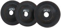 PRO-SOURCE - 80 Grit, 2" Wheel Diam, 5/32" Wheel Thickness, 3/8" Arbor Hole, Depressed Center Wheel - Aluminum Oxide - Exact Tooling