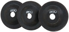 PRO-SOURCE - 80 Grit, 2" Wheel Diam, 5/32" Wheel Thickness, 3/8" Arbor Hole, Depressed Center Wheel - Aluminum Oxide - Exact Tooling
