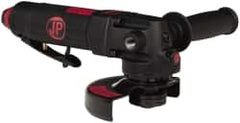 PRO-SOURCE - 4-1/2" Wheel Diam, 10,000 RPM, Pneumatic Angle & Disc Grinder - 5/8-11 Spindle, 4 CFM, Rear Exhaust - Exact Tooling