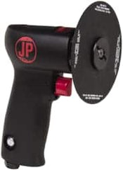 PRO-SOURCE - 3 to 5" Disc, 14,000 RPM, Pneumatic Handheld Disc Sander - 3 CFM, 1/4 NPT Inlet, 0.4 hp, 90 psi - Exact Tooling