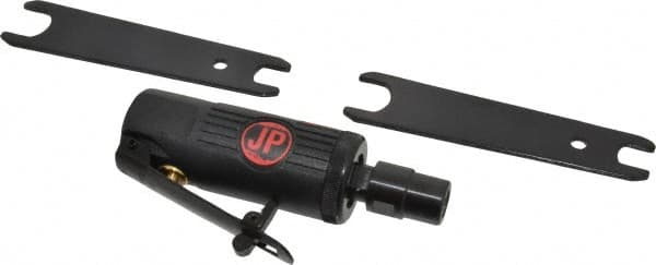 PRO-SOURCE - 1/4" Collet, Straight Handle, Air Straight Die Grinder - 25,000 RPM, Front Exhaust, 4 CFM, 0.3 hp, 90 psi, 1/4 NPT Inlet - Exact Tooling