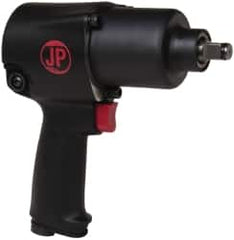 PRO-SOURCE - 1/2" Drive, 8,000 RPM, 600 Ft/Lb Torque Impact Wrench - Pistol Grip Handle, 1,200 IPM, 4.2 CFM, 90 psi, 1/4" NPT Inlet - Exact Tooling