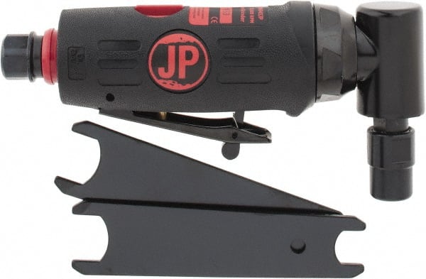 PRO-SOURCE - 1/4" Collet, Angle Handle, Air Angle Die Grinder - 20,000 RPM, Rear Exhaust, 4 CFM, 0.3 hp, 90 psi, 1/4 NPT Inlet - Exact Tooling