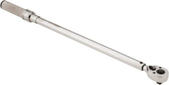 CDI - 1/2" Drive Micrometer Torque Wrench - 47 N/m to 332 N/m Torque, 24-13/32" OAL, 1.4 N/m Graduation, Ratcheting with Reverse Lever Head - Exact Tooling
