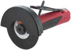 Sioux Tools - 4 Inch Wheel Diameter, 20,000 RPM, Pneumatic Cutoff Tool - Straight Handle - Exact Tooling