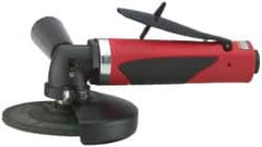 Sioux Tools - 4" Wheel Diam, 12,000 RPM, Pneumatic Angle & Disc Grinder - 3/8-24 Spindle, 35 CFM, Rear Exhaust - Exact Tooling