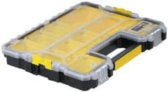 Stanley - 18-13/32" Wide x 13-29/32" High x 2-29/32" Deep, Shallow Small Parts Storage Box - Polypropylene Resin Frame, 10 Compartments, 3-1/4" Wide x 2" High x 5-3/8" Deep Bin - Exact Tooling