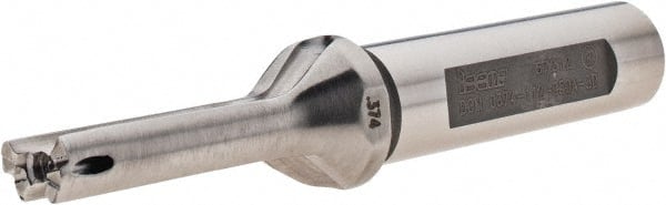 Iscar - 3/8 to 0.39" Diam, 3xD, 1.1" Max Depth, 1/2" Shank Diam, 3.45" OAL, Replaceable Tip Drill - IDI-SG, IDI-SK Insert, 9 Seat Size, DCM Toolholder, Series ChamDrill - Exact Tooling