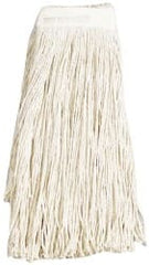 Ability One - Wet Mop Heads & Pads; Style: Cut End ; Material: Cotton ; Approximate Weight (oz.): 0.67 ; Mop Color: Natural ; Headband Size (Inch): 1-1/4 ; Connection Type: Clamp Jaw - Exact Tooling