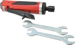 Sioux Tools - 1/4" Collet, Straight Handle, Straight Air Die Grinder - 18,000 RPM, Rear Exhaust, 30 CFM, 1 hp, 6.21 bar, 1/4 NPT - Exact Tooling