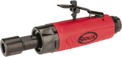 Sioux Tools - 1/4" Collet, Straight Handle, Angle Air Die Grinder - 25,000 RPM, Rear Exhaust, 11 CFM, 0.3 hp, 6.21 bar, 1/4 NPT - Exact Tooling
