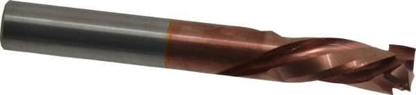 Onsrud - 3/8" Cutting Diam x 7/8" Length of Cut, 3 Flute, Compression Spiral Router Bit - Marathon Coated, Right Hand Cut, Solid Carbide, 3" OAL x 3/8" Shank Diam, Double Edge, 30° Helix Angle - Exact Tooling