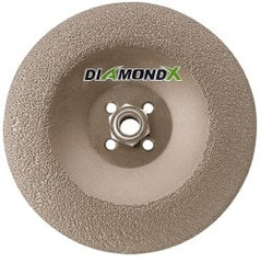 Camel Grinding Wheels - 24 Grit, 7" Wheel Diam, 1/4" Wheel Thickness, Type 29 Depressed Center Wheel - Diamond, 8,500 Max RPM - Exact Tooling