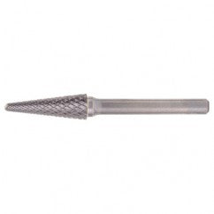 SL-6 Double Cut Solid Carbide Bur-Included Angle Shape - Exact Tooling