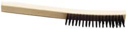 Ability One - Hand Wire/Filament Brushes - Wood Curved Handle - Exact Tooling
