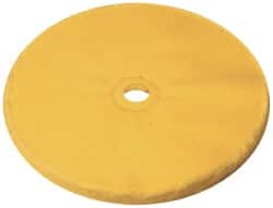 Osborn - 8" Diam x 1/4" Thick Unmounted Buffing Wheel - 30 Ply, Loose Sewn, 1" Arbor Hole, Soft Density, Soft Grade - Exact Tooling