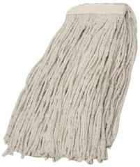 Ability One - 1-1/4" Medium Synthetic Cut End Mop Head - 4 Ply, Screw On Connection - Exact Tooling