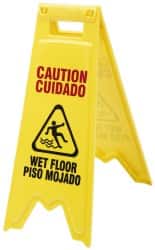 Ability One - Floor Sign - 11X28" YLW WET FLOOR SIGN - Exact Tooling
