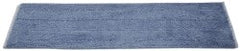 Ability One - Wet Mop Heads & Pads; Style: Flat ; Material: Microfiber ; Approximate Weight (oz.): 28 ; Mop Color: Blue ; Headband Size (Inch): 5 ; Connection Type: Clamp Jaw - Exact Tooling