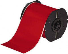 Brady - 4" Wide x 1,200" Long, Red Vinyl Tape - For BBP30 Label Printer, BBP33 Label Printer, BBP35 Multicolor Sign & Label Printer, BBP37 Color & Cut Sign & Label Printer, BradyPrinter S3100, BBP31 Sign & Label Printer - Exact Tooling