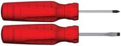 Proto - 2 Piece Slotted & Phillips Screwdriver Set - Bit Sizes: Philips #1 - Exact Tooling