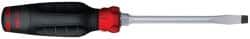 Proto - 210mm OAL Keystone Slotted Screwdriver - 102mm Blade Length, Round Shank, Ergonomic Handle - Exact Tooling