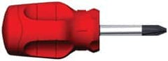 Proto - #2, 3-3/4" OAL, Standard Phillips Screwdriver - 1-1/2" Blade Length, Round Shank, Ergonomic Handle - Exact Tooling