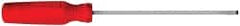 Proto - 184mm OAL Cabinet Slotted Screwdriver - 102mm Blade Length, Round Shank, Ergonomic Handle - Exact Tooling