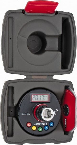 Proto - 150 to 3,009 In/Lb Torque & Angle Adapter - 1/2" Drive, 3-23/64" OAL, Angle: ±2°, Torque: CW: ±3%, CCW: ±4% Accuracy - Exact Tooling