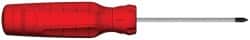 Proto - #1, 5-1/4" OAL, Standard Phillips Screwdriver - 3" Blade Length, Round Shank, Ergonomic Handle - Exact Tooling