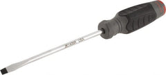 Proto - 260mm OAL Keystone Slotted Screwdriver - 152mm Blade Length, Round Shank, Ergonomic Handle - Exact Tooling