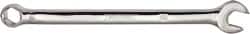 Proto - 8mm 6 Point Combination Wrench - 15° Head Angle, 5-27/64" OAL, Steel, Chrome Finish - Exact Tooling