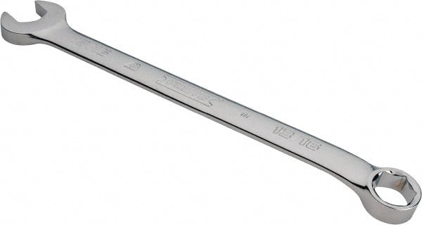 Proto - 13/16" 6 Point Combination Wrench - 15° Head Angle, 11-53/64" OAL, Steel, Chrome Finish - Exact Tooling