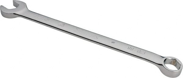 Proto - 11/16" 6 Point Combination Wrench - 15° Offset Angle, 10-1/8" OAL, Steel, Chrome Finish - Exact Tooling
