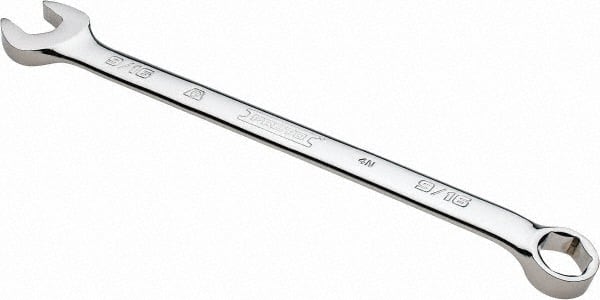 Proto - 9/16" 6 Point Combination Wrench - 15° Offset Angle, 8-5/8" OAL, Steel, Chrome Finish - Exact Tooling