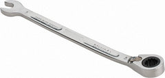 Proto - 6mm 12 Point Combination Wrench - 15° Head Angle, 4-59/64" OAL, Steel, Chrome Finish - Exact Tooling