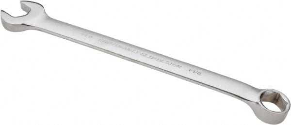 Proto - 1-1/8" 6 Point Combination Wrench - 15° Offset Angle, 15-7/8" OAL, Steel, Satin Finish - Exact Tooling