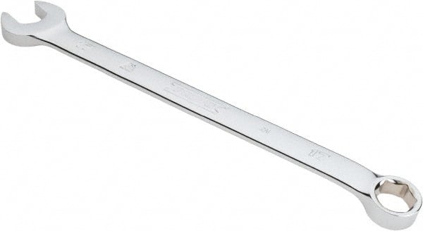 Proto - 17mm 6 Point Combination Wrench - 15° Offset Angle, 10-1/8" OAL, Steel, Chrome Finish - Exact Tooling