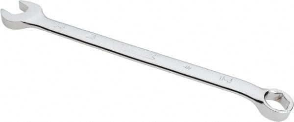 Proto - 14mm 6 Point Combination Wrench - 15° Offset Angle, 8-5/8" OAL, Steel, Chrome Finish - Exact Tooling