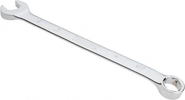Proto - 19mm 6 Point Combination Wrench - 15° Head Angle, 11-15/32" OAL, Steel, Chrome Finish - Exact Tooling