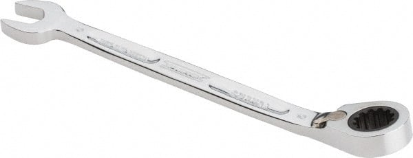 Proto - 10mm 12 Point Combination Wrench - 15° Head Angle, 5-29/32" OAL, Steel, Chrome Finish - Exact Tooling