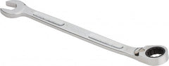 Proto - 17mm 12 Point Combination Wrench - 15° Head Angle, 10-17/64" OAL, Steel, Chrome Finish - Exact Tooling