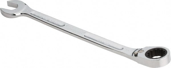 Proto - 22mm 12 Point Combination Wrench - 15° Head Angle, 12-35/64" OAL, Steel, Chrome Finish - Exact Tooling