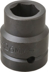 Proto - 1" Drive 26mm Impact Socket - 6 Points, 2-1/32" OAL - Exact Tooling