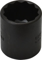 Proto - 13/16", 3/8" Drive, Standard Hand Socket - 12 Points, 1-7/16" OAL, Alloy Steel, Black Finish - Exact Tooling