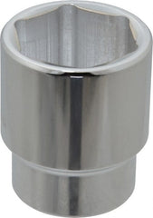 Proto - 1/2" Drive, Standard Hand Socket - 6 Points, 1-3/4" OAL, Alloy Steel, Chrome Finish - Exact Tooling
