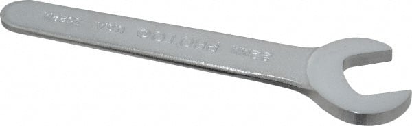 Proto - 22mm Standard Service Open End Wrench - 6-1/4" OAL, Single End, Satin Finish, 30° Head Angle - Exact Tooling