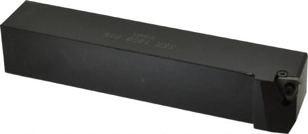 Hertel - External Thread, Right Hand Cut, 1-1/4" Shank Width x 1-1/4" Shank Height Indexable Threading Toolholder - 7" OAL, 16ER Insert Compatibility, HSE Toolholder, Series HSER - Exact Tooling