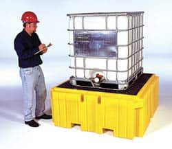 UltraTech - 360 Gallon Polyethylene IBC Sump - 62 Inch Long x 62 Inch Wide x 28 Inch High, 1 Tote, 8,500 Lbs. Load Capacity, Fork Liftable - Exact Tooling