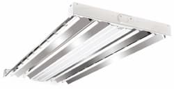 Cooper Lighting - 4 Lamps, 32 Watts, Fluorescent, High Bay Fixture - 48-7/16" Long x 2-15/32" High x 19-17/32" Wide, 120/208/240/277 Volt, Steel Housing - Exact Tooling